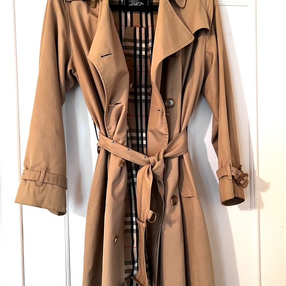Burberry London long trench coat double breasted - Picture 1 of 16